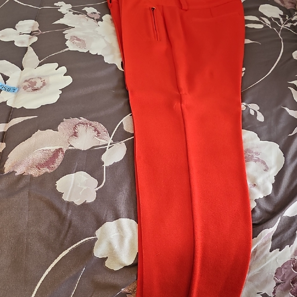 Cache Red Straight Leg Pants